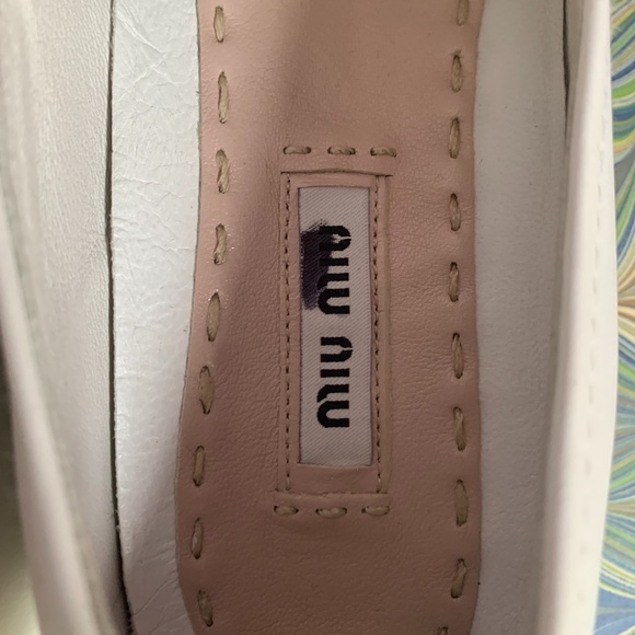 Miu Miu Metallic Cap-Toe Skate Sneaker - Picture 10 of 16